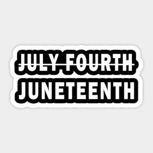 Juneteenth June 19 Sticker